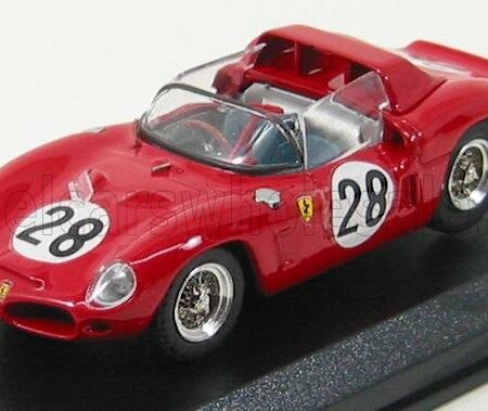 ART-MODEL 1/43 FERRARI | DINO 246SP SPIDER 2.4L V6 TEAM SPA FERRARI SEFAC N 28 24h LE MANS 1962 R.RODRIGUEZ - P.RODRIGUEZ | RED