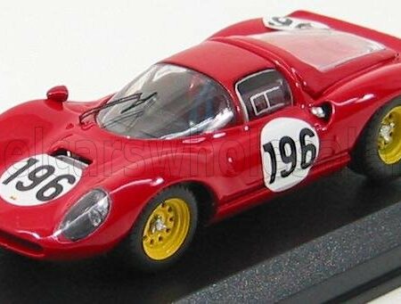 ART-MODEL 1/43 FERRARI | DINO 206S COUPE N 196 2nd TARGA FLORIO 1966 BAGHETTI - GUICHET | RED