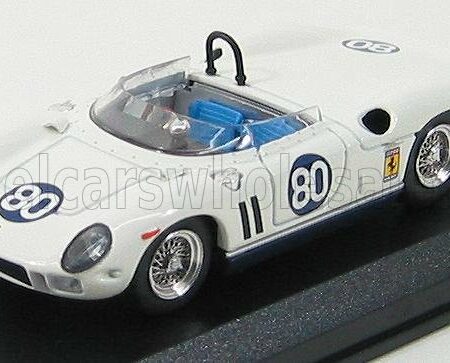 ART-MODEL 1/43 FERRARI | 365P SPIDER N 80 BRIDGEHAMPTON 1964 L.SCARFIOTTI | WHITE