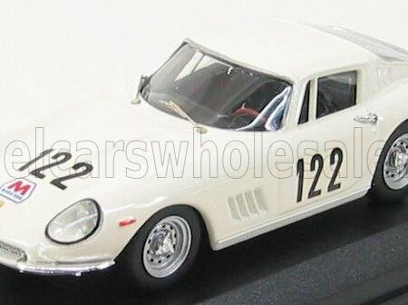 BEST-MODEL 1/43 FERRARI | 275 GTB/4 N 122 TARGA FLORIO 1967 STARRABBA - ORLANDO | WHITE