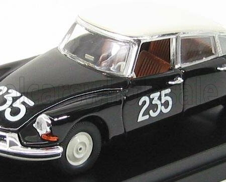 RIO-MODELS 1/43 CITROEN | DS19 N 235 MILLE MIGLIA 1957 RENAUD - GORDINE | BLACK WHITE