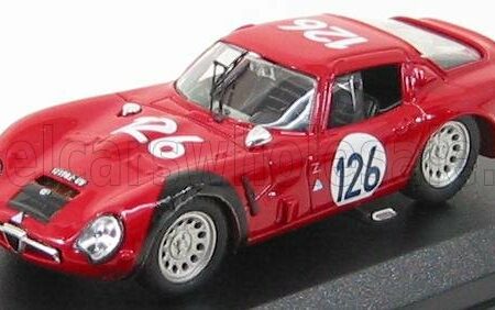 BEST-MODEL 1/43 ALFA ROMEO | TZ2 N 126 TARGA FLORIO 1966 PINTO - TODARO | RED