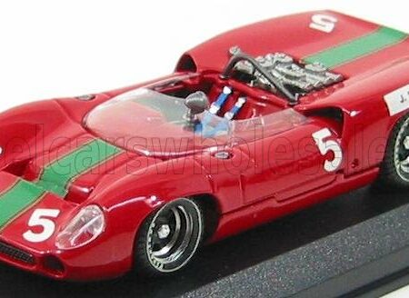 BEST-MODEL 1/43 LOLA | T70 SPIDER N 5 BRANDS HATCH 1965 J.STEWART | RED GREEN