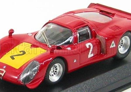 BEST-MODEL 1/43 ALFA ROMEO | 33.2 N 2 IMOLA 1968 CASONI - DINI | RED YELLOW