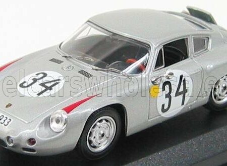 BEST-MODEL 1/43 PORSCHE | 1600GS ABARTH N 34 LE MANS 1962 BARTH - HERRMANN | SILVER