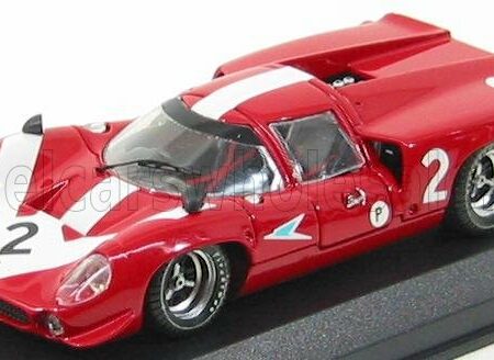 BEST-MODEL 1/43 LOLA | T70 COUPE N 2 BRANDS HATCH 1967 SURTEES - HOBBS | RED WHITE