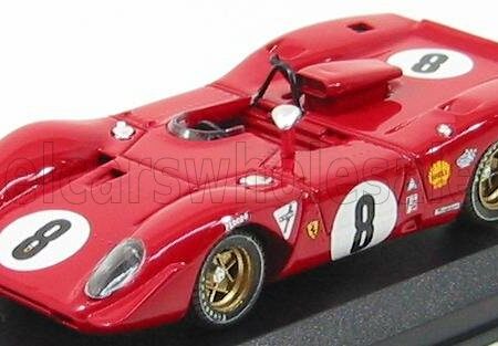 BEST-MODEL 1/43 FERRARI | 312 P SPIDER N 8 1000Km SPA 1969 RODRIGUEZ - PIPER | RED