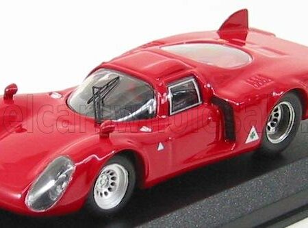 BEST-MODEL 1/43 ALFA ROMEO | 33.2 CODA LUNGA PROVA 1968 | RED