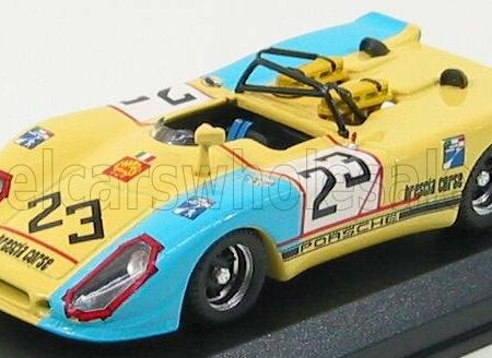 BEST-MODEL 1/43 PORSCHE | FLUNDER N 23 MONZA 1971 NORIS - SIGALA | YELLOW LIGHT BLUE