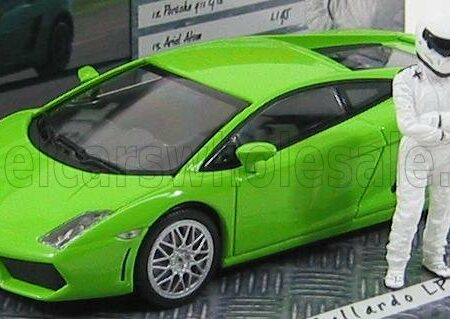 MINICHAMPS 1/43 LAMBORGHINI | GALLARDO LP560-4 - TOP GEAR WITH FIGURES 2004 | GREEN