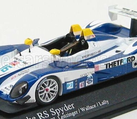 MINICHAMPS 1/43 PORSCHE | RS SPIDER N 16 DYSON RACING 12H SEBRING 2007 WALLACE - LEITZINGER - LALLY | WHITE BLUE