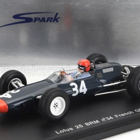 SPARK-MODEL 1/43 LOTUS | F1  25 BRM N 34 FRENCH GP 1964 CHRIS AMON | BLUE MET