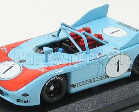 BEST-MODEL 1/43 PORSCHE | 908/3 N 1 BRANS-HATCH 1972 JOST - CASONI | LIGHT BLUE ORANGE