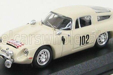 BEST-MODEL 1/43 ALFA ROMEO | TZ1 N 102 RALLY TOUR DE CORSE 1964 RICHARD - ROSINSKI | WHITE