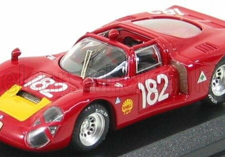 BEST-MODEL 1/43 ALFA ROMEO | 33.2 SPIDER TARGA FLORIO N 182 BAGH. 1968 | RED