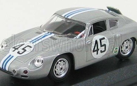 BEST-MODEL 1/43 PORSCHE | 1600 GS ABARTH N 45 SEBRING 1964 CASSEL - SESSLAR | SILVER