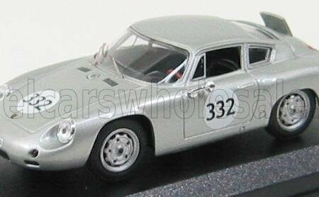 BEST-MODEL 1/43 PORSCHE | 1600GS ABARTH N 332 WINNER CAMPIONATO EUROPEO 1962 H.KUHNIS | SILVER