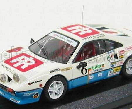 BEST-MODEL 1/43 FERRARI | 308 GTB N 8 RALLY ELBA 1984 AMATI - ORMEZZANO | WHITE BLUE