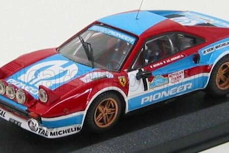 BEST-MODEL 1/43 FERRARI | 308 Gr.4 N 1 TARGA FLORIO 1982 ANDREUT - BICHE | RED LIGHT BLUE