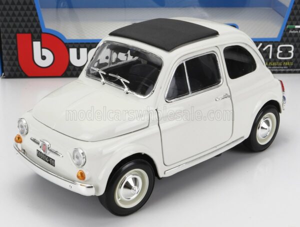 BURAGO 1/16 FIAT | 500F CLOSED ROOF 1965 | WHITE