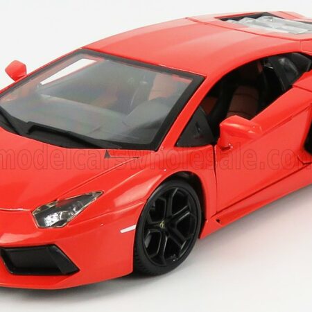 BURAGO 1/18 LAMBORGHINI | AVENTADOR LP700-4 2011 | ARANCIO ARGOS - ORANGE MET