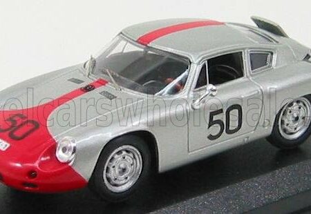 BEST-MODEL 1/43 PORSCHE | 1600GS ABARTH N 50 TARGA FLORIO 1962 STRALE - HAHNL | SILVER RED