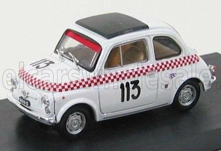 BRUMM 1/43 FIAT | 500TV GIANNINI N 113 SCUDERIA DEL LARIO V TROFEO VAL CAMONICA 1969 B.DOSI | WHITE RED