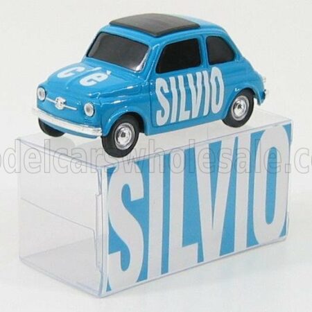 BRUMM 1/43 FIAT | 500 ELECTION-DAY 2008 - APRILE 2008 - SILVIO | LIGHT BLUE