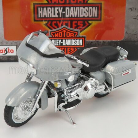 MAISTO 1/18 HARLEY DAVIDSON | FLTR ROAD GLIDE 2002 | SILVER