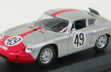 BEST-MODEL 1/43 PORSCHE | 1600GS ABARTH N 49 SEBRING 1962 STRLE - HAHNL | SILVER RED