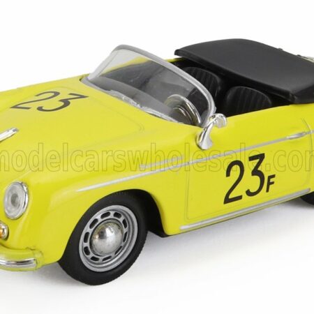 EDICOLA 1/43 PORSCHE | 356 A CARRERA SPEEDESTER SPIDER N 23f OPEN 1955 | YELLOW