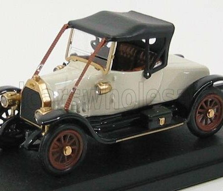 RIO-MODELS 1/43 FIAT | TIPO 0 SPIDER - CLOSED 1912 | WHITE BLACK