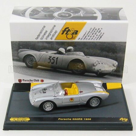 BRUMM PROM 1/43 PORSCHE | 550RS SPIDER 1956 FTIA | SILVER