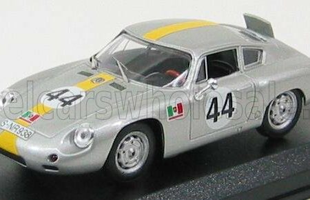 BEST-MODEL 1/43 PORSCHE | 1600GS ABARTH N 44 TARGA FLORIO 1962 CONTE - PUCCI - BARTH | SILVER YELLOW