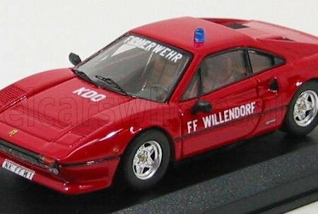 BEST-MODEL 1/43 FERRARI | 308 GTB COUPE 1983 FEUERWEHR FF WILLENDORF AUSTRIA - FIRE ENGINE | RED