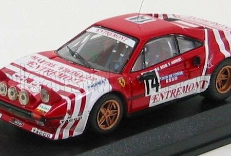 BEST-MODEL 1/43 FERRARI | 308 GTB Gr.4 N 14 RALLY TOUR DE CORSE 1981 ANDRUET - BICHE | RED WHITE