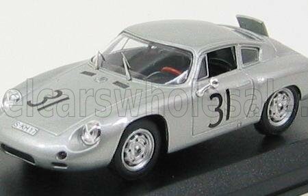 BEST-MODEL 1/43 PORSCHE | 1600GS ABARTH N 31 NURBURGRING 1960 GREGER - LINGE | SILVER