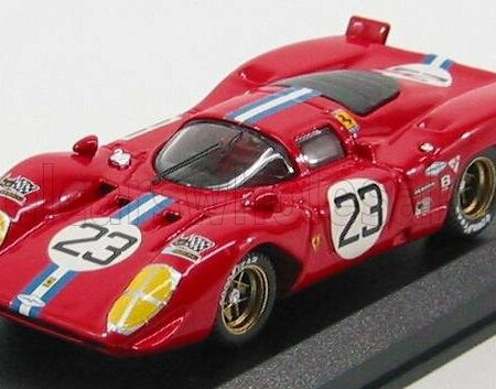 BEST-MODEL 1/43 FERRARI | 312P COUPE N 23 SEBRING 1970 CHINETTI JR. - ADAMOWICZ | RED