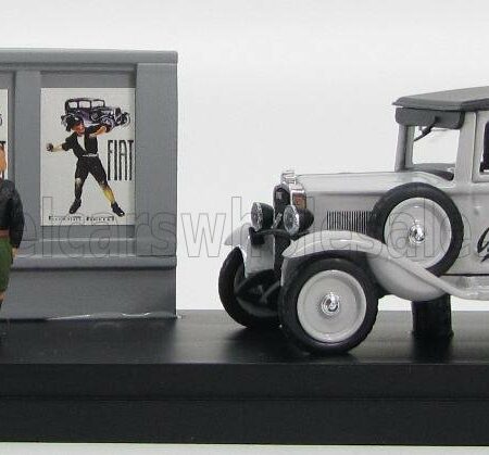 RIO-MODELS 1/43 FIAT | BALILLA AUTOCARRO PUBLICITARIE WITH FIGURE 1932 - DIORAMA | GREY BLACK