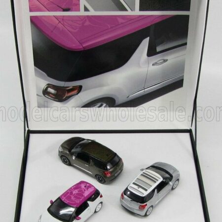 NOREV 1/43 CITROEN | SET 3x DS3 2012 WITH NEW ROOFDECO FLOWER - GRAFIC ART - FALVIO | VARIOUS