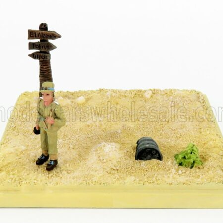 EDICOLA 1/43 DIORAMA | SOLDATO NEL DESERTO - DESERT MAN | BEIGE