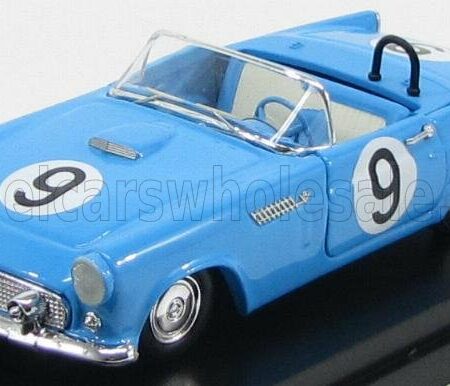 RIO-MODELS 1/43 FORD USA | THUNDERBIRD CABRIOLET N 9 SEBRING 1955 SCHER - DAVIS | LIGHT BLUE