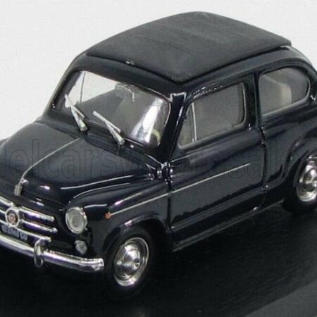 BRUMM 1/43 FIAT | 600D TRASFORMABILE CHIUSA 1960 | BLUE SCURO 456