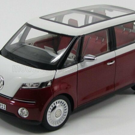 NOREV 1/18 VOLKSWAGEN | BULLI MINIBUS CONCEPT MOTORSHOW GENEVE 2011 | RED MET WHITE