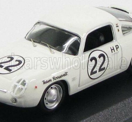 BEST-MODEL 1/43 FIAT | ABARTH 750 ZAGATO COUPE N 22 SEBRING 1960 RICHARDS - CALLANAN | WHITE