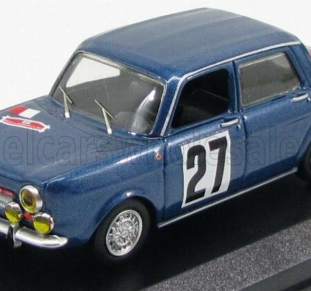 BEST-MODEL 1/43 SIMCA | ABARTH 1150 4-DOOR N 27 RALLY DE FRANCHE-COMTE' 1967 | BLUE