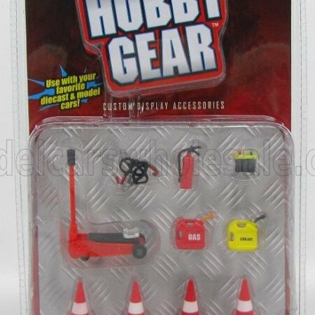 HOBBY GEAR 1/24 ACCESSORIES | SET ASSISTENZA STRADALE - ROADSIDE ASSISTANCE | RED