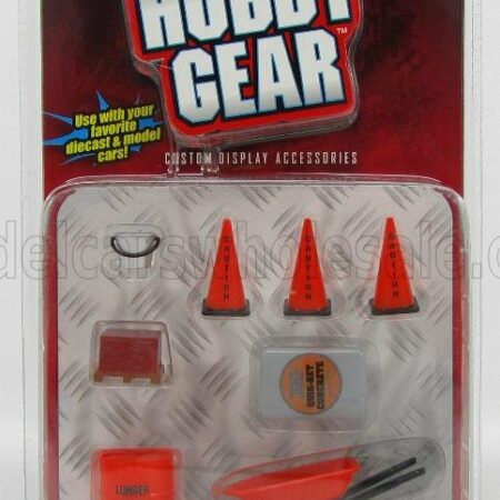 HOBBY GEAR 1/24 ACCESSORIES | SET COSTRUZIONI EDILI - BUILDING CONSTRUCTIONS ZONE | ORANGE GREY