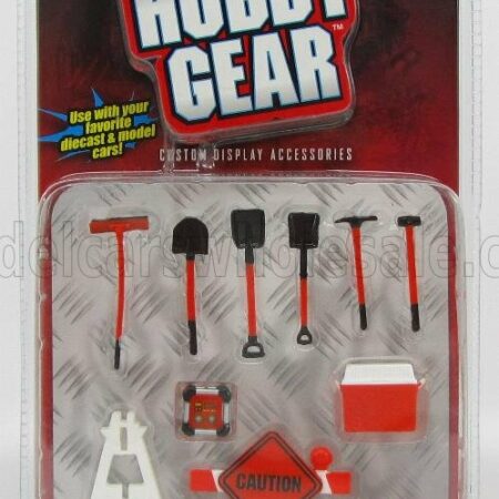 HOBBY GEAR 1/24 ACCESSORIES | SET COSTRUZIONI EDILI - BUILDING CONSTRUCTIONS | ORANGE BLACK