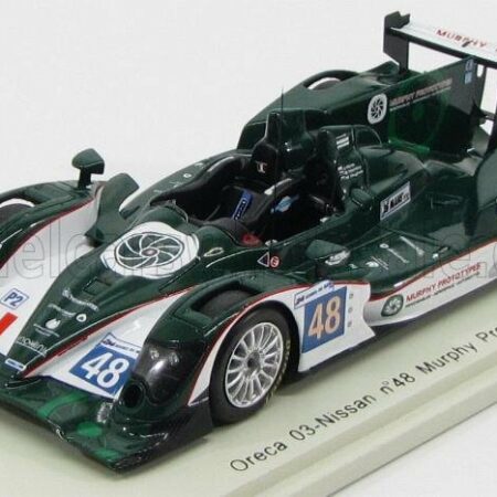 SPARK-MODEL 1/43 ORECA | 03-NISSAN MURPHY PROTOTYPES N 48 24h LE MANS 2012 J.FIRTH - B.HARTLEY - W.HUGHES | GREEN WHITE